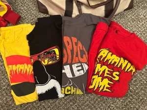 Four Hulk Hogan T Shirts Large Medium Hulkamania Fumanchu WWF WWE TNA Rare - Picture 1 of 9