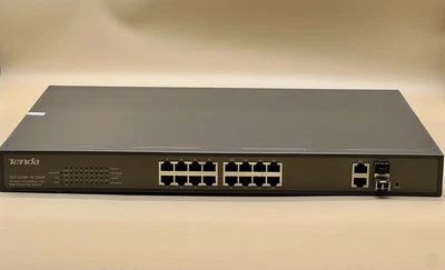 Tenda (TEF1218P-16-250W) 16-Port 10/100Mbps + 2 Gigabit Web Smart PoE Switch 👍  - Image 1 of 4