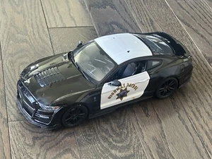 Used Abused Ford Mustang Shelby GT500 2020 1:18 MAISTO Highway Patrol Police Car - Picture 1 of 14