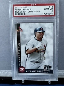 2010 Topps Ticket to Topps Town #14 Albert Pujols St Louis Cardinals PSA 10 - Bild 1 von 2