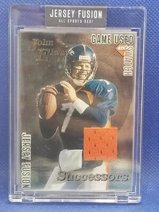 2021 JOHN ELWAY Jersey Fusion Game Used Swatch AA3388 - Picture 1 of 2