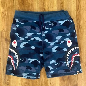 A Bathing Ape Blue Shark Shorts 36W - Picture 1 of 8