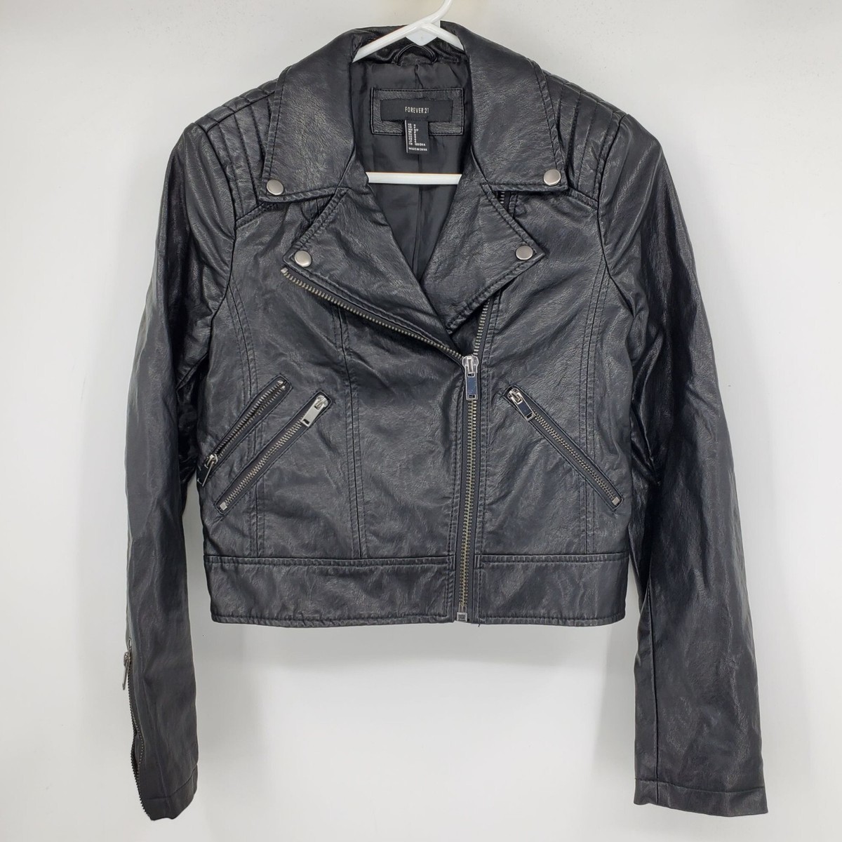 Leather Cropped Jacket Women Crolenda Faux Leather Cropped Blazer