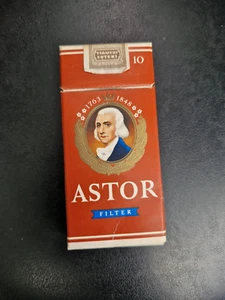 PACCHETTO SIGARETTE VINTAGE VUOTO OLD CIGARETTES PACKET EMPTY *** ASTOR - Foto 1 di 1