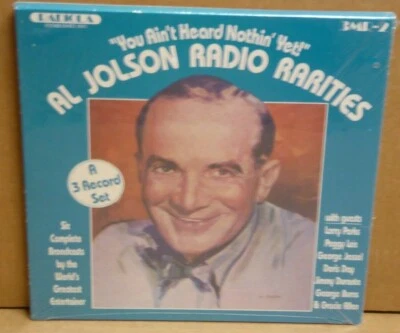 Al Jolson Radio Rarities NEW SEALED vinyl 3 LP record box set 6 full broadcasts Foto 1 de 2