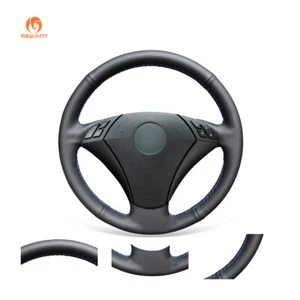 Artificial Leather Car Steering Wheel Cover for BMW 5 Series E60 E61 2004 - 2010 - Picture 1 of 9