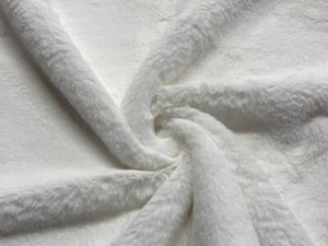Super Lusso Tessuto In Pelliccia Sintetica - PLUSH SUPER SOFT BIANCO BRILLANTE - Foto 1 di 3