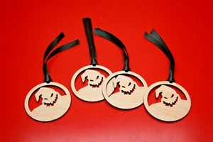 4 x Oogie Boogie Árbol de Navidad Decoración Dec Madera Contrachapada Pesadilla Antes de Navidad - Imagen 1 de 4