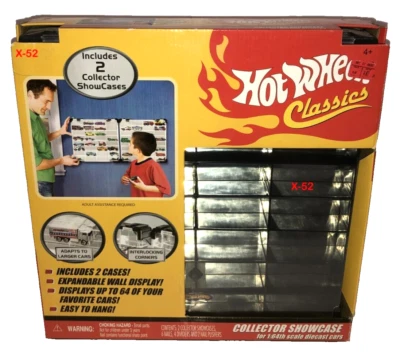 Hot Wheels Classics Collector Showcase Two Cases in Box Wall Display Set - Image 1 of 4