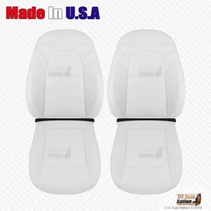 2022 2023 2024 Tesla Model Y Driver & Passenger Bottoms-Tops Vinyl Cover White - Picture 1 of 5