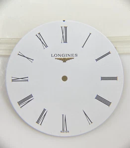 Esfera blanca de 30 mm Longines La Grande Classique L4.635.2 genuina vintage nueva de colección - Imagen 1 de 3