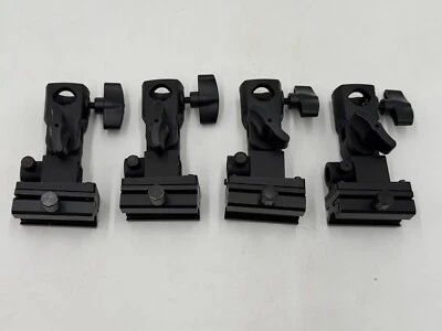 Swivel Light Stand Bracket Flash Hot Shoe Mount Adapter Umbrella Holder 4 Set - Image 1 of 4