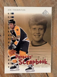 2000-01 SP Authentic Joe Thornton #PS2 Parents' Scrapbook - Picture 1 of 6