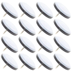 16PCS Nail-On Furniture Sliders Chair Glides Floor Protectors for Carpet Floors - Picture 1 of 7