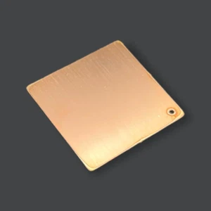 1" Square Copper Charms - 16oz (24 gauge) Copper (10 Pack) - Picture 1 of 1