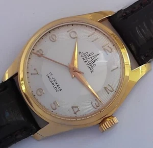 17 JEWELS SWISS MADE ORANO CYNETIME INCABLOC HERREN UHR ZUM AUFZIEHEN VINTAGE. - Bild 1 von 4