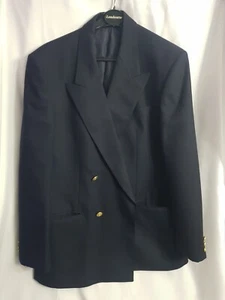 St Michaels By M&S Navy Blue Double Breasted Blazer For Men Size CH42 Medium - Picture 1 of 8