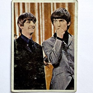 1964 Beatles Diary Cards #26A Ringo And George TOPPS TCG Ringo Speaking