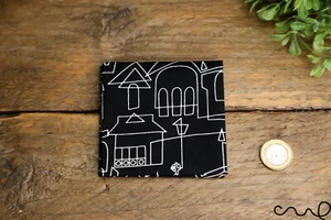 Hecho a mano Unisex Algodón Bolsillo Cuadrado Línea Geométrica Boda Regalo AV - Imagen 1 de 10