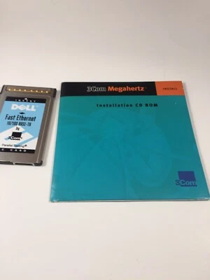 Dell 3Com 10/100 LAN CardBus Ethernet PC Card with CD - Image 1 of 4