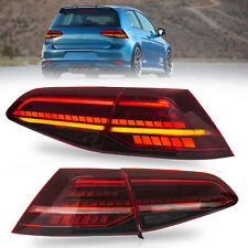 Voll LED Rückleuchten für VW Golf 7 2013-2020 rot Red dynamischer Blinker