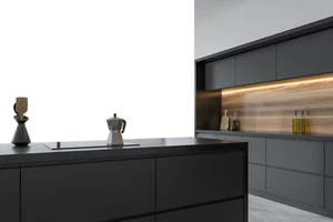 J Groove Handleless Cream Kitchen Doors & Drawers From Pyramid Granite - Picture 1 of 12