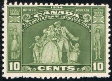 1934 CANADA UNITED EMPIRE LOYALISTS 10¢ STAMP, MINT MNH, Scott 209, SCV US$37.50