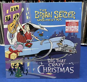 LP BRIAN SETZER ORCHESTRA - Dig That Crazy Christmas - colored Vinyl STRAY CATS - Picture 1 of 2