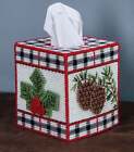 DIY Mary Maxim Winter Welcome Plastic Canvas Tissue Box Cover Kit