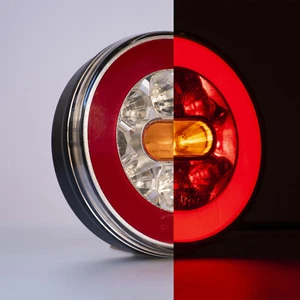 LED Rückleuchte rund 140mm LKW PKW Anhänger Trailer Wohnmobil Wohnwagen 12V 24V - Bild 1 von 9