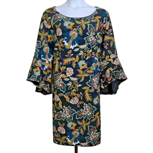Vestido recto INC International Concepts mujer talla grande 3X floral manga campana - Imagen 1 de 11