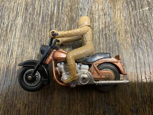 Matchbox Lesney Superfast  Harley Davidson Tan Body with Rider Clean 1980 Figure - Picture 1 of 6