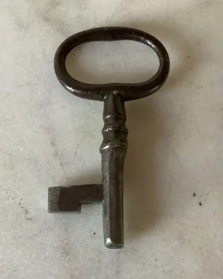 Llave esqueleto de bronce antigua única ¡muy antigua! Grueso resistente fuerte coleccionable Foto 1 de 4