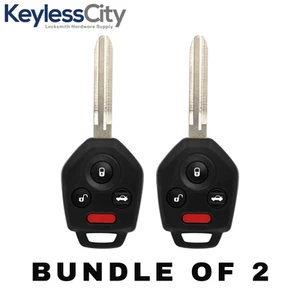 2 X 2012-2019 Subaru / 4-Button Remote Head Key / CWTWB1U811 / B110 / G Chip 80 - Picture 1 of 4