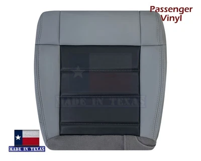 Cubierta de asiento de cuero sintético inferior para pasajero Jeep Wrangler 2010 2 tonos gris Foto 1 de 4