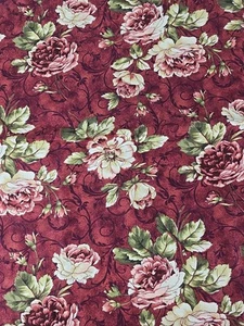 Willowberry Lane Maywood Studio WILLOWBERRY WINTER Floral Quilt Fabric 2yds - Picture 1 of 2