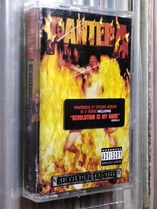 PANTERA REINVENTING THE STEEL 2000 CASSETTE TAPE USA HYPE STICKER SEALED METAL - Picture 1 of 4