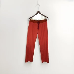 Figs Technical Scrub Pants Orange With Burgundy Drawstring - Sz Medium - Picture 1 of 10