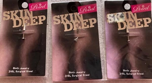 Skin Deep Dice & Spike Body Jewelry Nipple Tongue Belly - 316L Surgical Steel - Bild 1 von 3