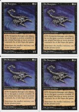 MTG: PIT SCORPION 5th Edition COMMON; played, Excellent condition x4