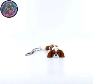 Cavalier King Charles Spaniel Dog Keychain Zipper Pull Flexi Fidget Cute Puppy - Picture 1 of 8