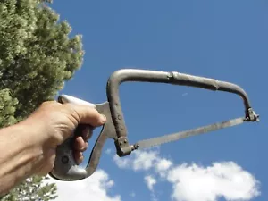 Ancient Edison Steel Works HackSaw Mechanic's Awesome Massive - Picture 1 of 12