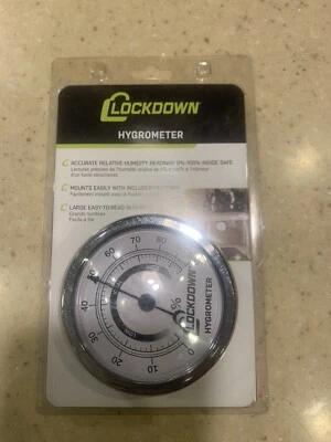 Lockdown Hygrometer Silver  222111 - Image 1 of 2