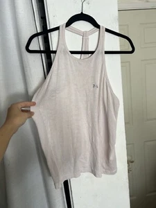 Under Armour Tank Top Medium Women Light Pink Athletic Racer Back Breathable - Picture 1 of 11