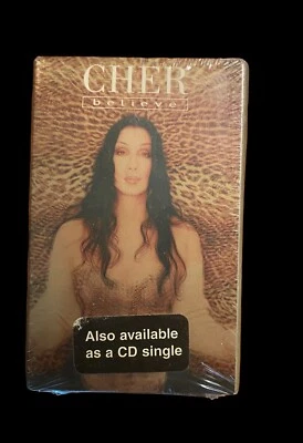 Cher BELIEVE Cassette Single Album Version & Xenomania Mix - Sealed Security Tag - Image 1 of 2