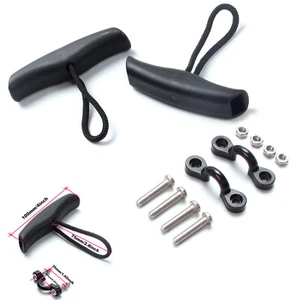 2 pcs Kayak Carry Handle Pull T-Handle with Cord and Pad Eyes Kayak Accessories - Picture 1 of 7