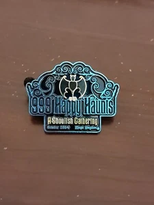 Disney Pin 32937 WDW Bat Logo Haunted Mansion 999 Happy Haunts Ball 2004 - Picture 1 of 2