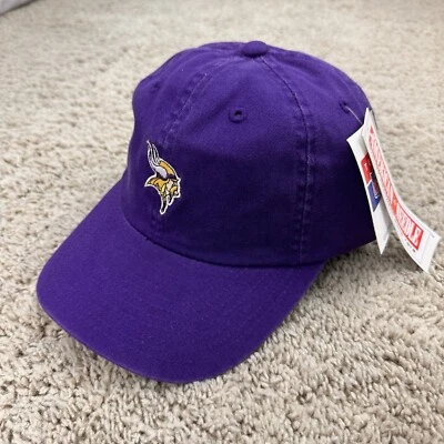 Gorra Minnesota Vikings Aguja Americana Ajustable Púrpura Logotipo del Equipo Gorra Papá Nueva con Etiquetas Foto 1 de 4