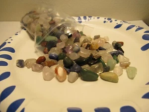 8 once chip misti 4-15 mm pietre cadenti cristalli di guarigione Reiki - Foto 1 di 2