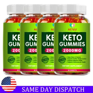 Keto Gummies Apple Cider Vinegar - Weight Loss Support & Energy Boost Formula - Picture 1 of 12